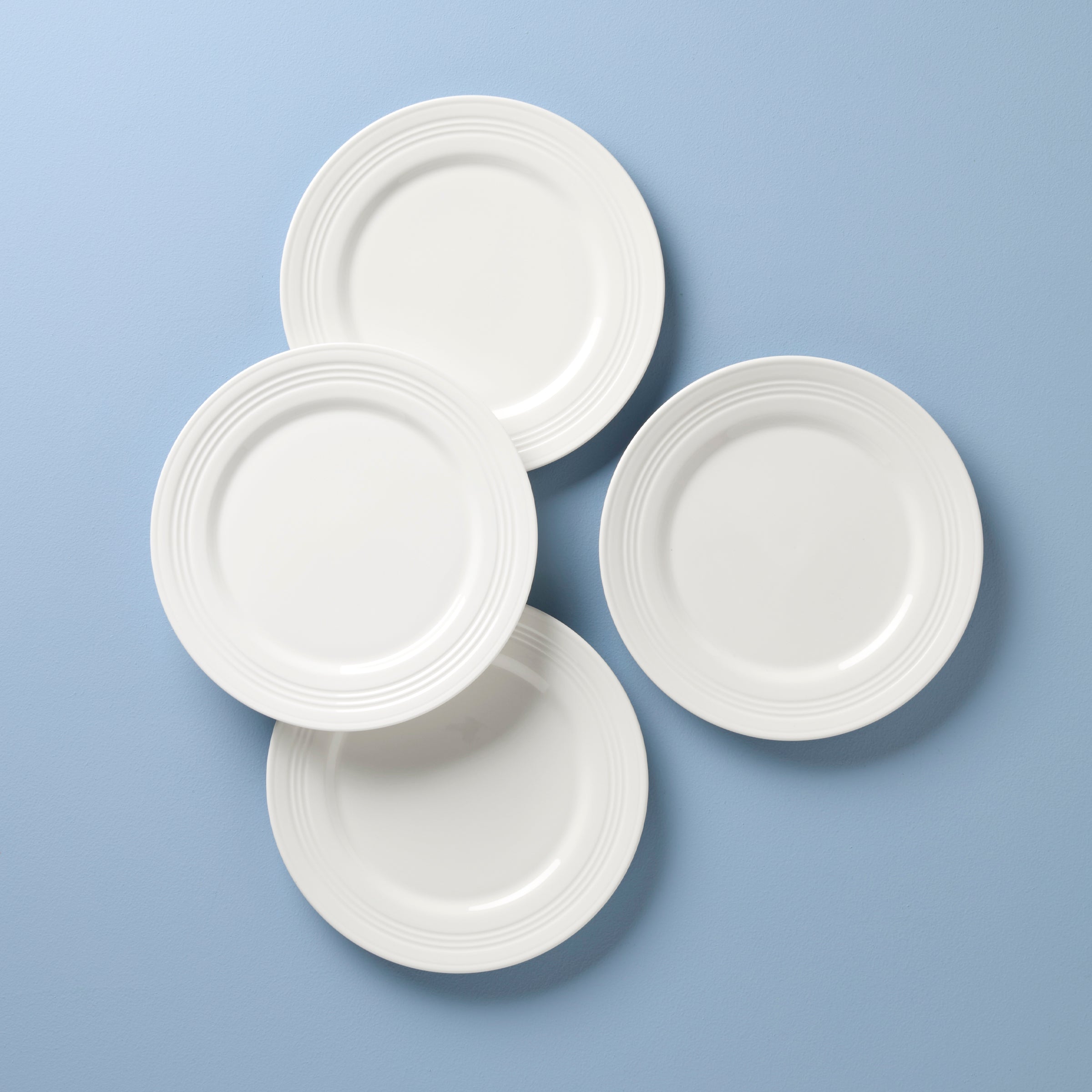 Tin Can Alley Porcelain Accent Plates - Set of 4, Dishwasher Safe