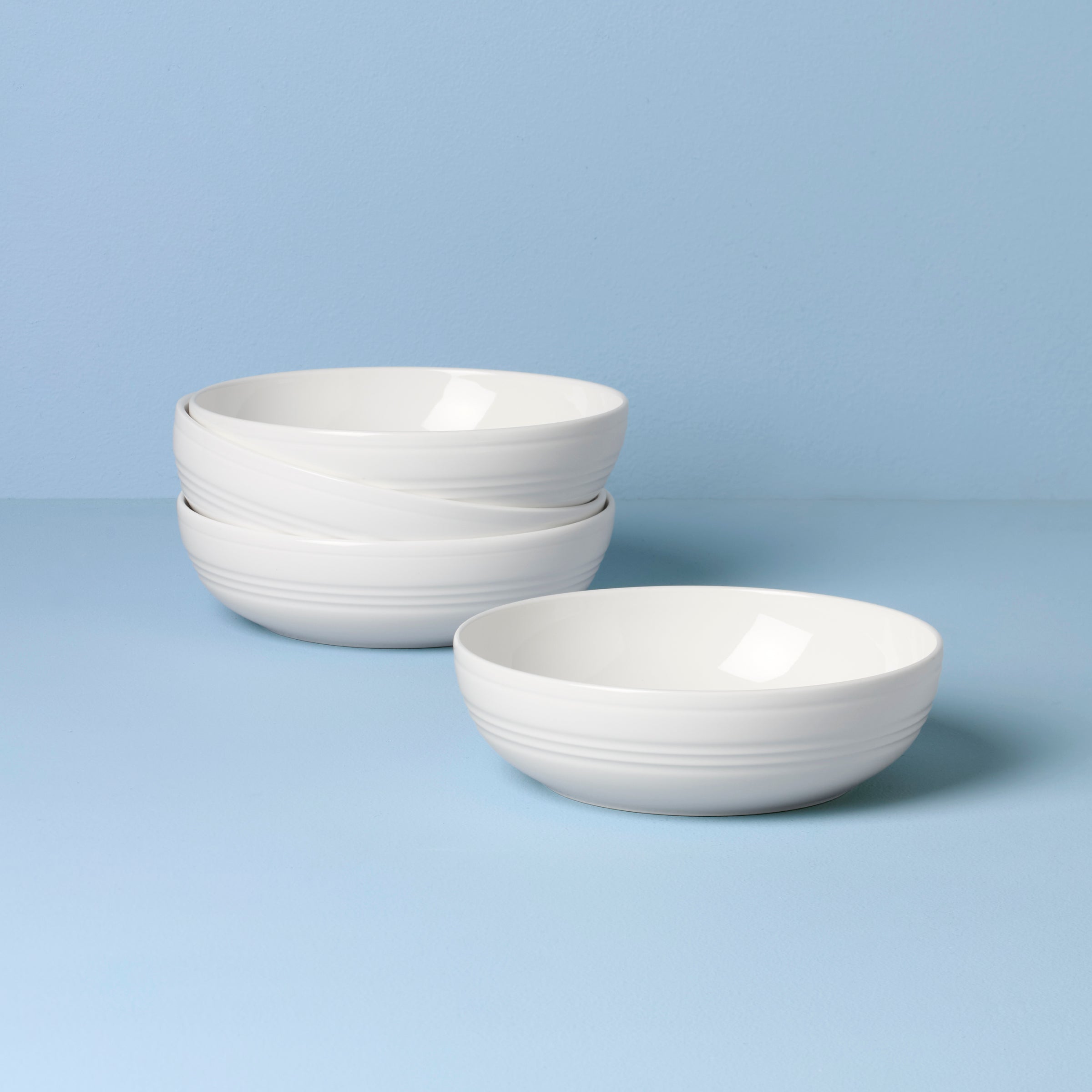 Tin Can Alley Porcelain Bowls - Set of 4, Dishwasher & Microwave Safe