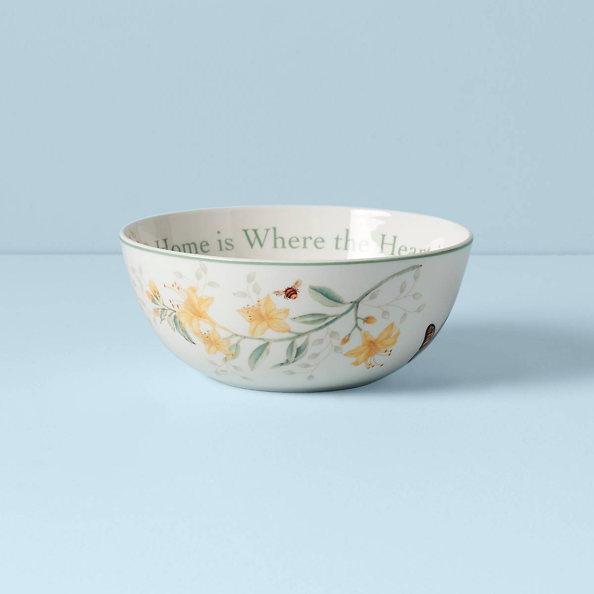 Butterfly Meadow "Home is Where The Heart is" Ceramic Bowl