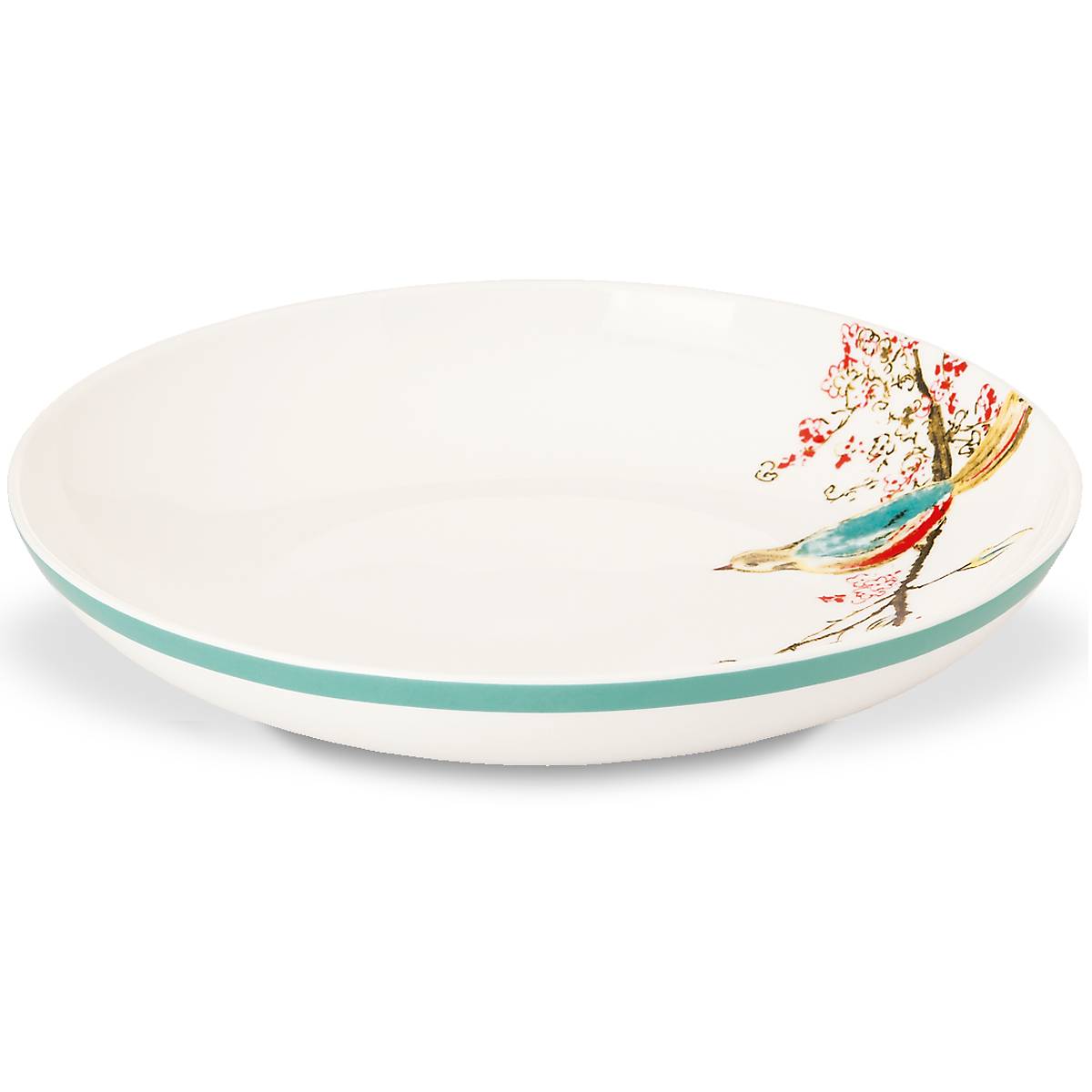 Chirp Pasta Bowl with Bird Design - Durable Porcelain Dishwasher Safe