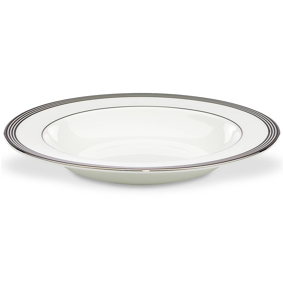 Parker Place Ceramic Pasta Bowl with Platinum Accents