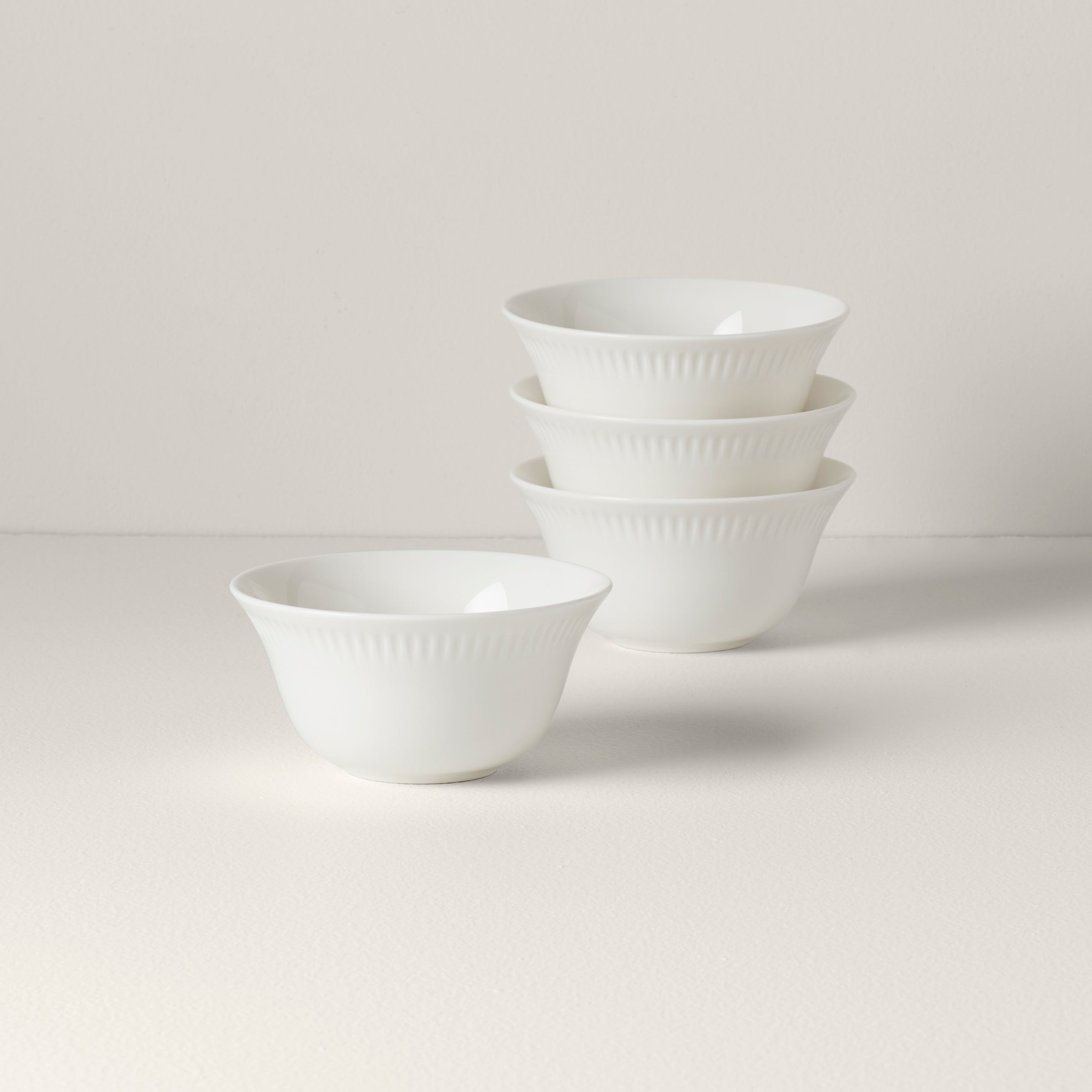 Lenox Profile Small Bowls Set of 4 - White Dinnerware Collection