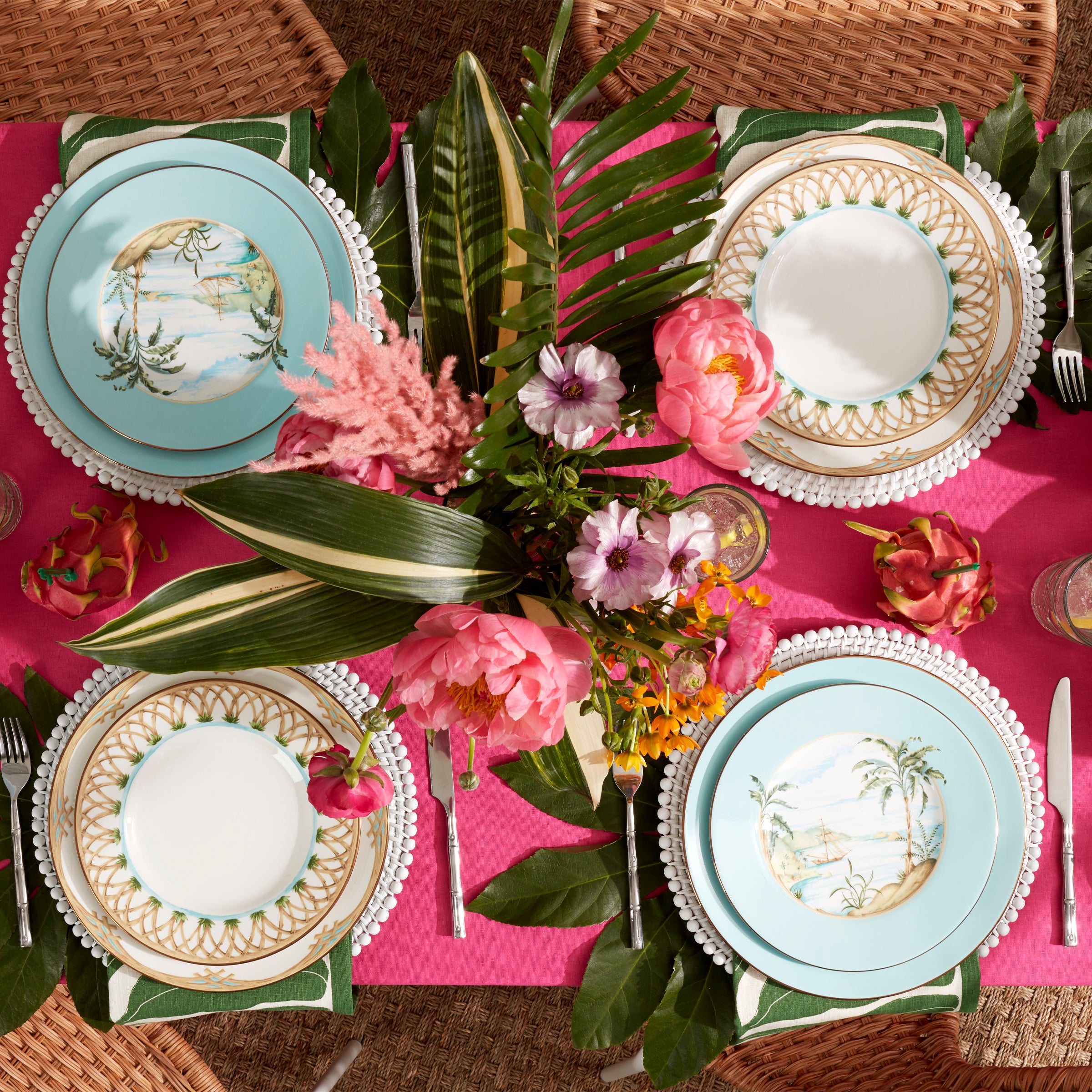 Lenox British Colonial Bamboo Porcelain Dinner Plate