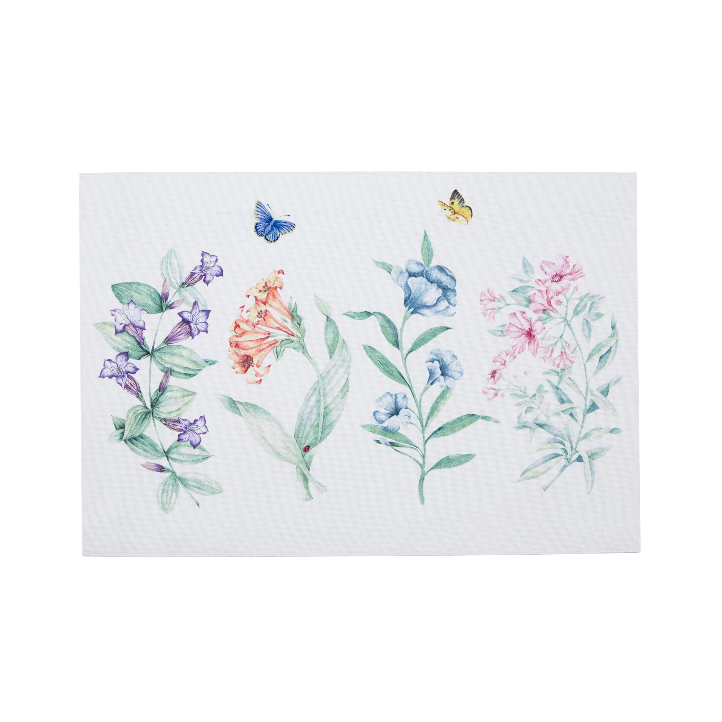 Butterfly Meadow Floral Placemat with Dragonflies & Bumblebees