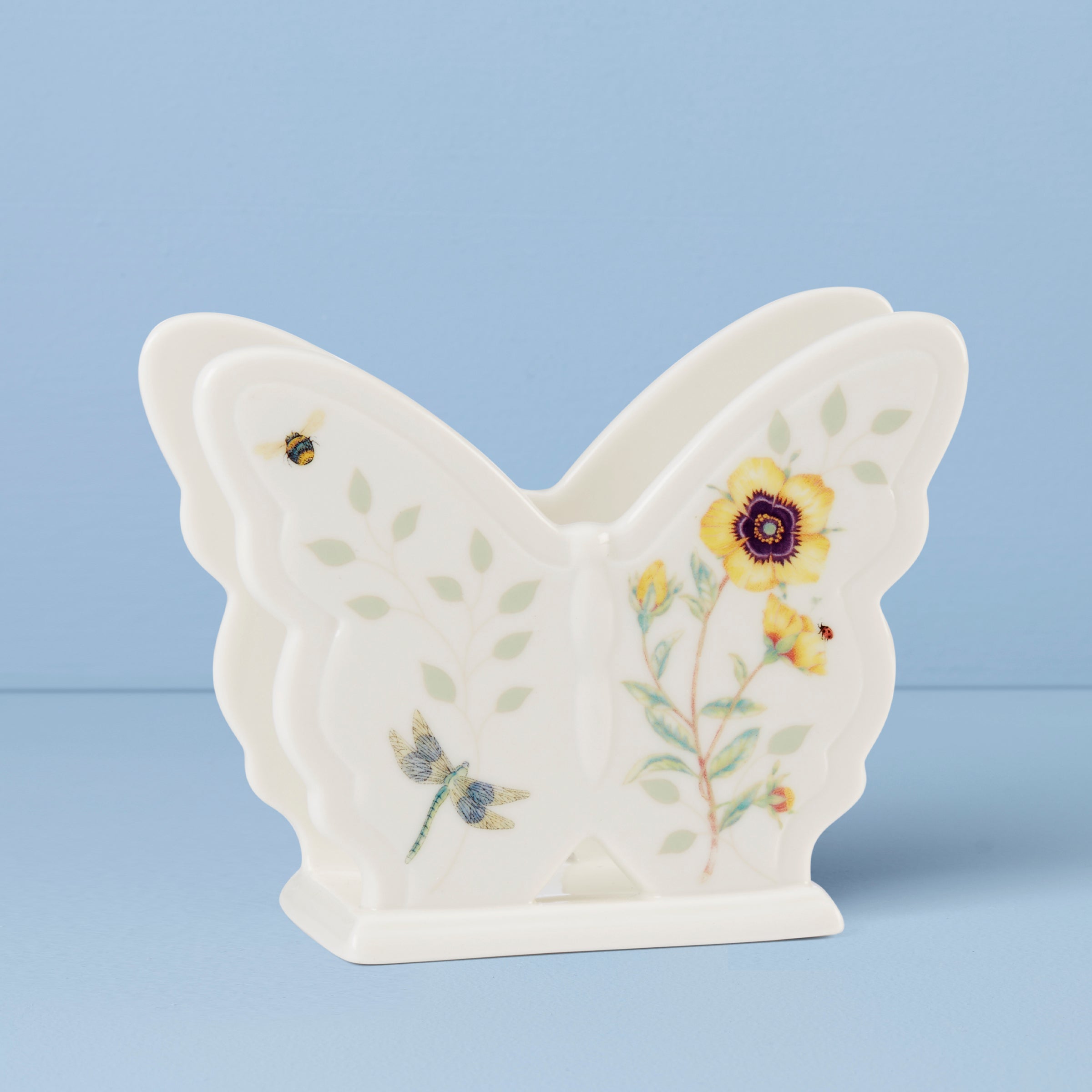 Butterfly Meadow Sponge Holder - Floral Butterfly-Shaped Kitchen Decor