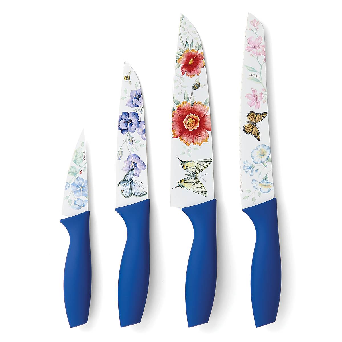 Butterfly Meadow Ceramic-Coated 4-Piece Knife Set