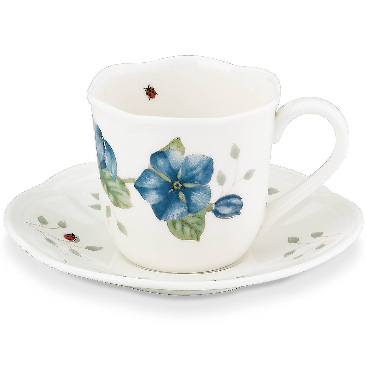 Butterfly Meadow Floral Espresso Cup & Saucer Set