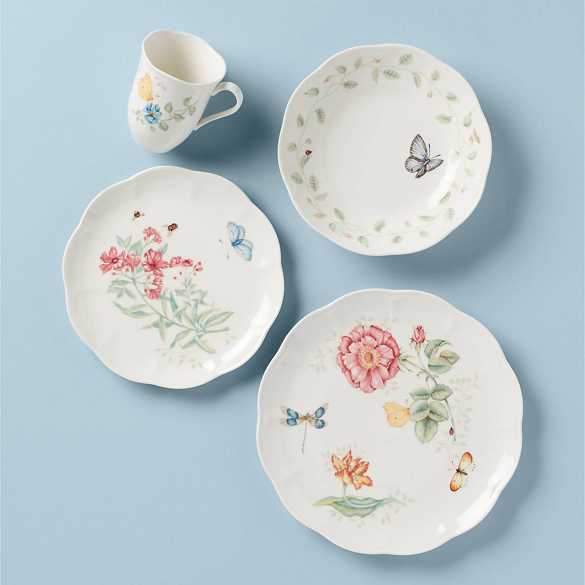 Lenox Butterfly Meadow 4-Piece Porcelain Dinnerware Set