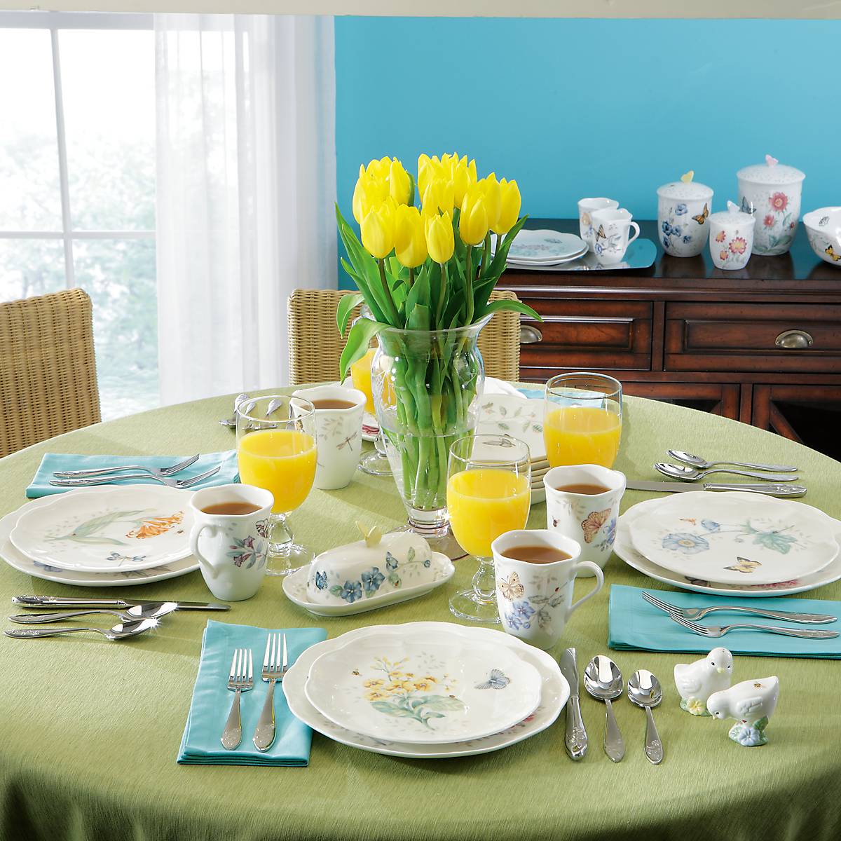 Lenox Butterfly Meadow 4-Piece Porcelain Dinnerware Set
