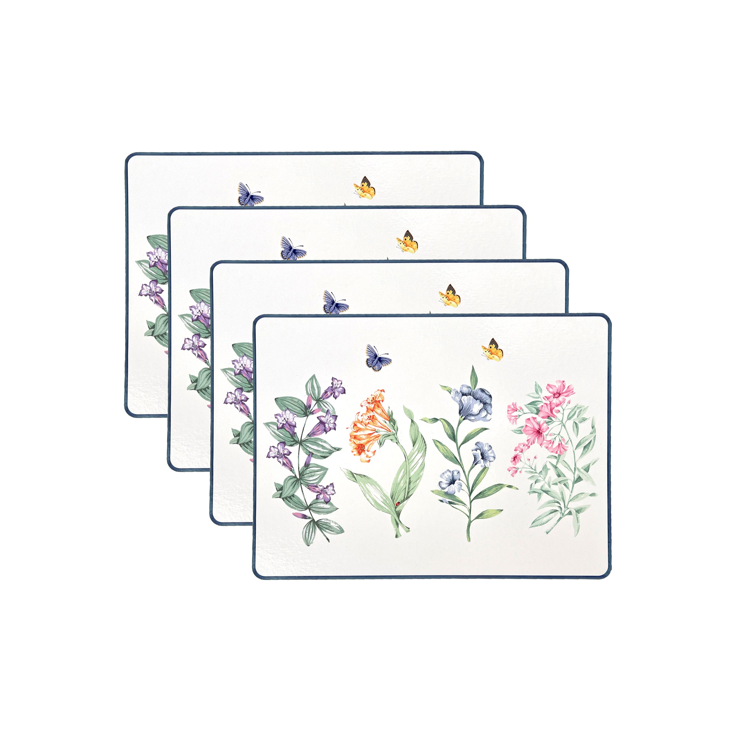 Butterfly Meadow Floral Corkback Placemats - Set of 4