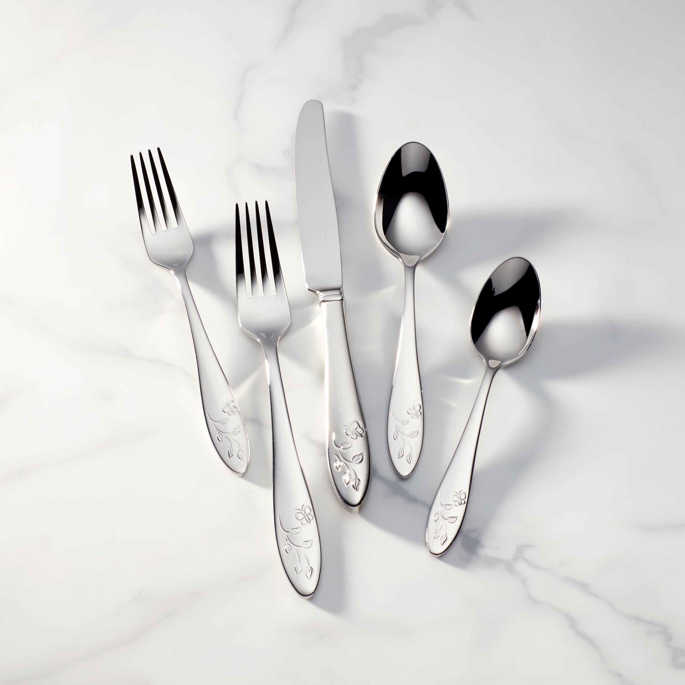 Butterfly Meadow Stainless Steel 5-Piece Cutlery Set