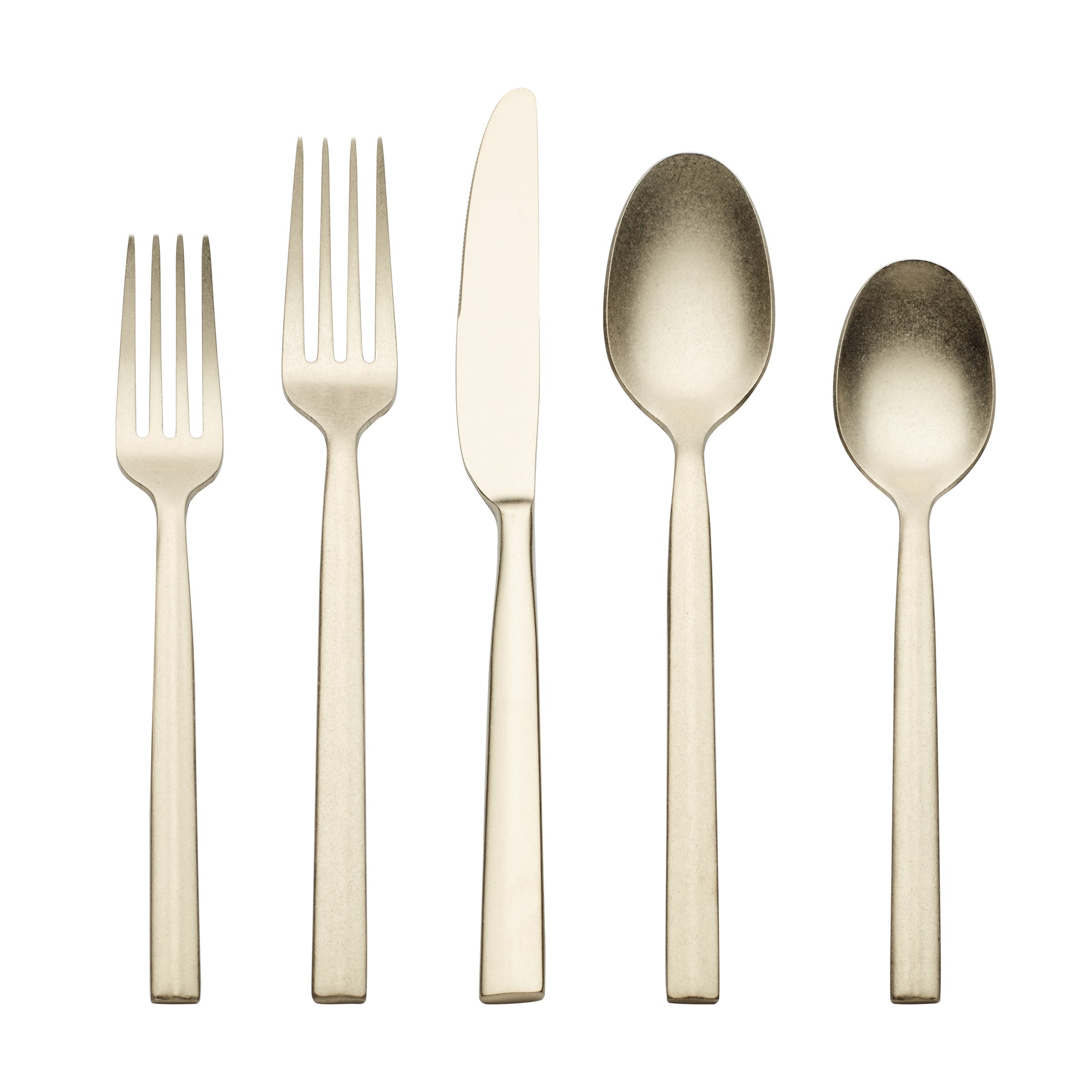 Aero Champagne Rumble 20-Piece Stainless Steel Flatware Set