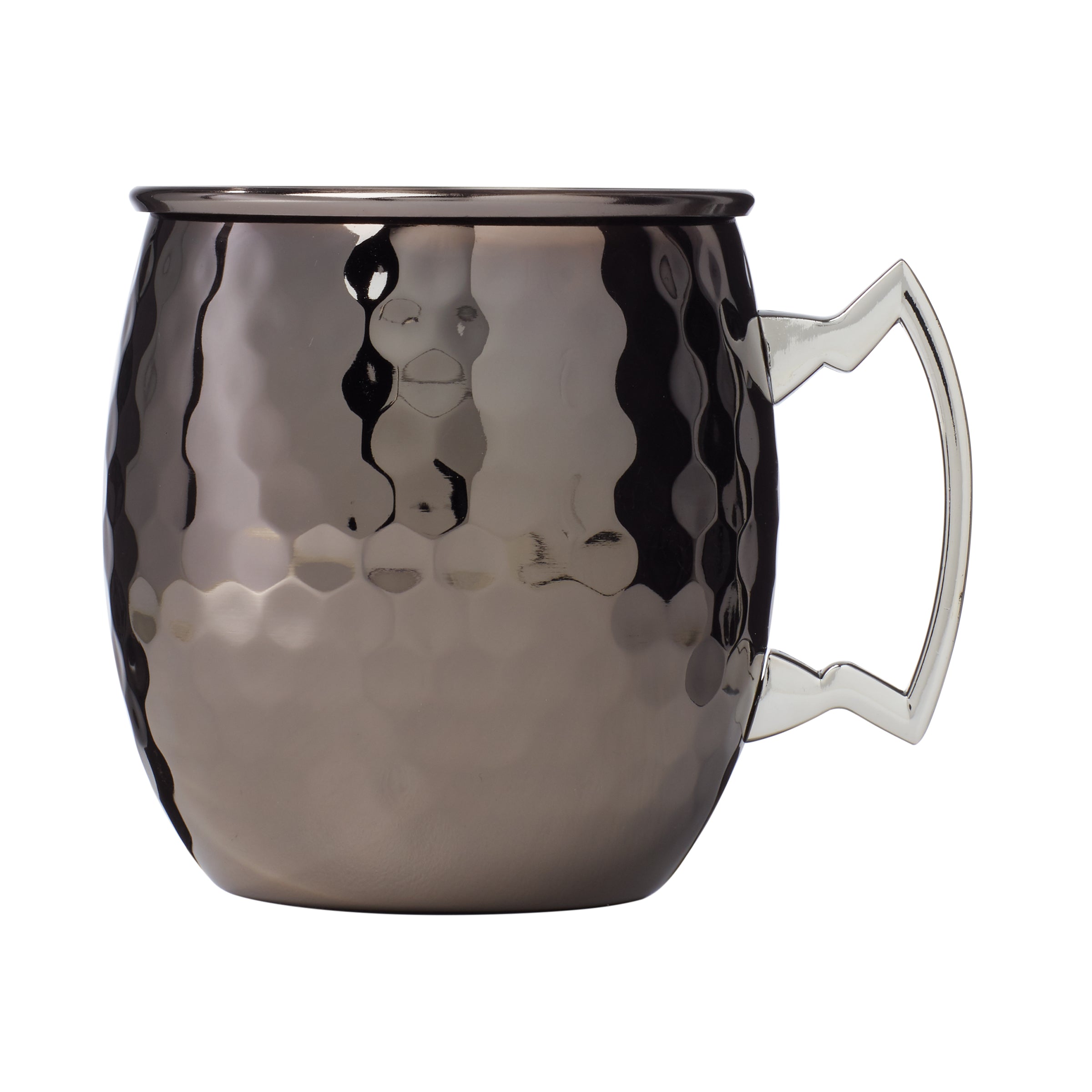 Black Nickel Moscow Mule Mug with Faceted Finish – Shatter-Resistant