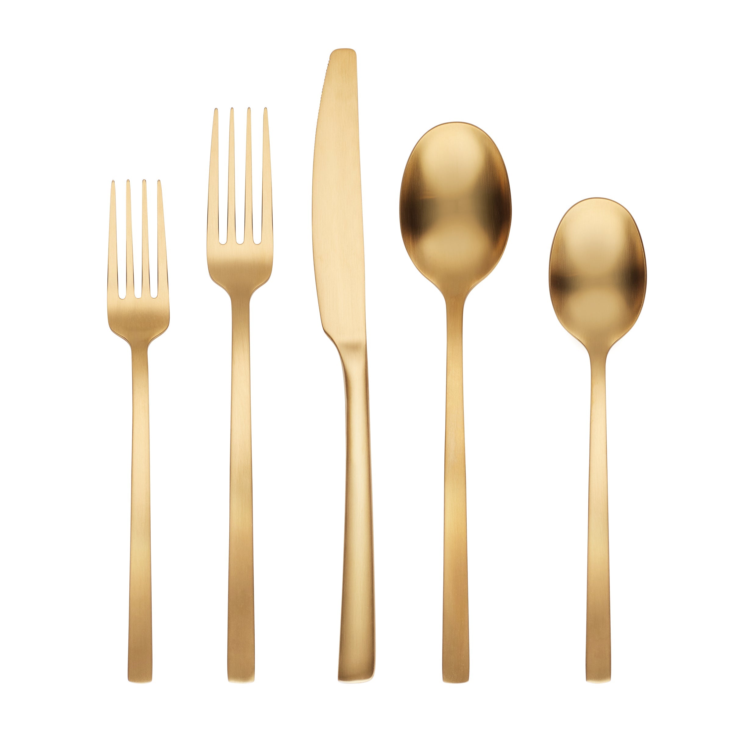 Beacon 20-Piece Gold Satin Flatware Set for 4